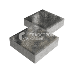 Тротуарная плитка Квадрат 200х200х40, стоун на камне