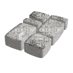 Тротуарная плитка Классика 4 камня, аляска белая, 4 см