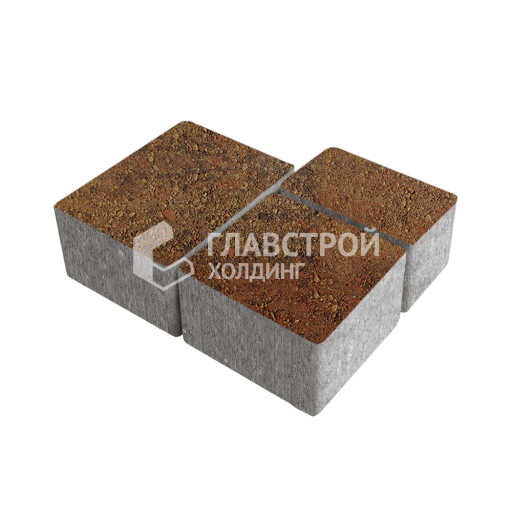 Тротуарная плитка Ностальгия, джафар оранжевый, 4 см