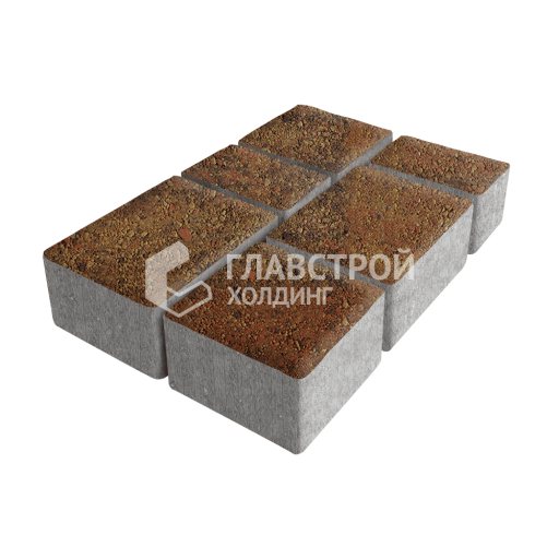 Тротуарная плитка Ностальгия, джафар оранжевый, 4 см