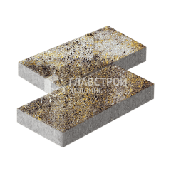 Тротуарная плитка 500х250х60, агат желтый