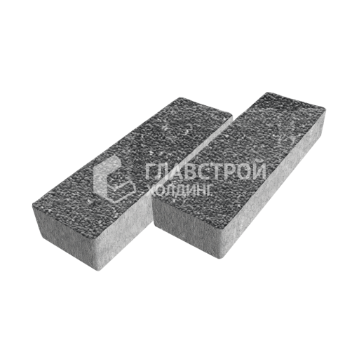 Тротуарная плитка 300х100х60, аляска черная с гранитной крошкой