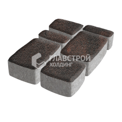 Тротуарная плитка Классика 4 камня, кармен на камне, 6 см