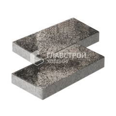 Тротуарная плитка 500х250х60, агат коричневый