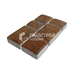 Тротуарная плитка Брук, джафар оранжевый, 6 см