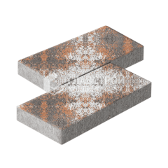 Тротуарная плитка 500х250х60, агат оранжевый