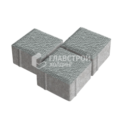 Тротуарная плитка Квадрат 100х100х60, серая с мраморной крошкой