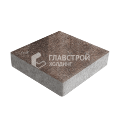 Тротуарная плитка Квадрат 200х200х40, яшма на камне