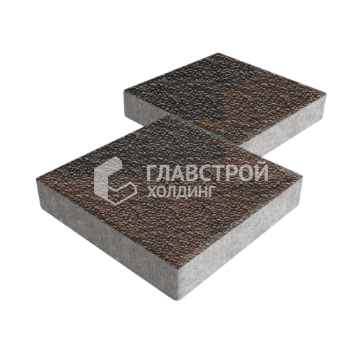 Тротуарная плитка Квадрат 500х500х70, конго с мраморной крошкой