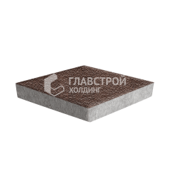 Тротуарная плитка Ромб, барселона с гранитной крошкой, 6 см