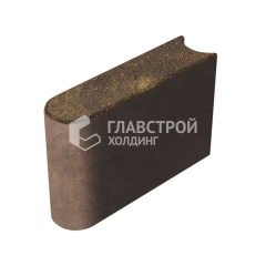 Камень бортовой БРШ 50.20.8, осень, коричневое основание