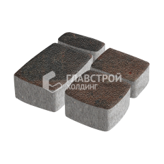 Тротуарная плитка Классика 4 камня, конго на камне, 6 см