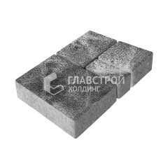 Тротуарная плитка Мюнхен, черно-белая на камне, 5 см