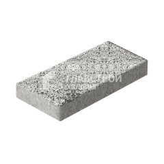 Тротуарная плитка 500х250х60, аляска белая