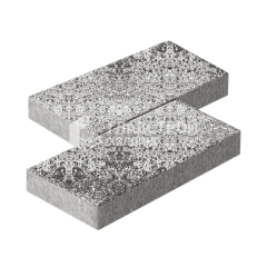 Тротуарная плитка 500х250х60, аляска белая