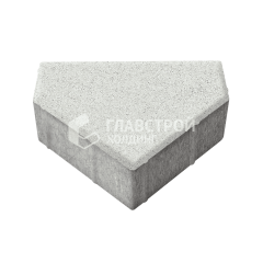 Тротуарная плитка Тиара, белая, 6 см