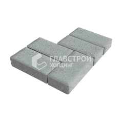 Тротуарная плитка 200х100х40, серая