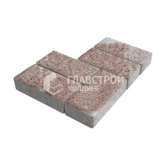 Тротуарная плитка 200х100х60, хаски на камне