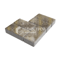 Тротуарная плитка 200х100х80, степь