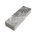 Тротуарная плитка Прямоугольник 6х18х6 см, антрацит на камне