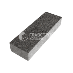 Тротуарная плитка 300х100х60, джафар черный на камне