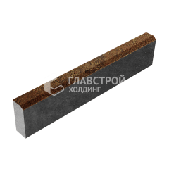 Камень бортовой БР 100.20.8, джафар оранжевый, черное основание