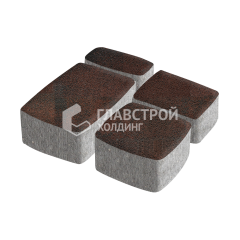 Тротуарная плитка Классика 4 камня, клинкер, 4 см