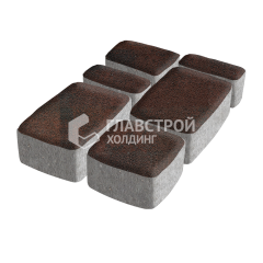 Тротуарная плитка Классика 4 камня, клинкер, 4 см
