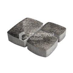 Тротуарная плитка Классика 3 камня, агат коричневый с гранитной крошкой, 4 см