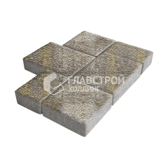 Тротуарная плитка Новый город, степь с гранитной крошкой, 6 см