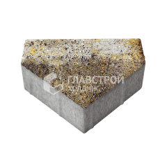 Тротуарная плитка Тиара, агат желтый, 6 см