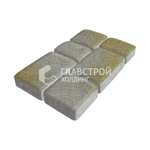 Тротуарная плитка Брук, меланж, 6 см