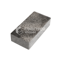 Тротуарная плитка Брусчатка, агат коричневый с гранитной крошкой, 8 см