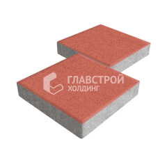 Тротуарная плитка Квадрат 300х300х60, красная