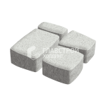 Тротуарная плитка «Классика 4 камня», белая, 6 см