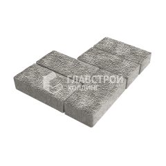 Тротуарная плитка Брусчатка, неаполь с мраморной крошкой, 6 см