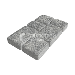 Тротуарная плитка Брук, аква с мраморной крошкой, 6 см