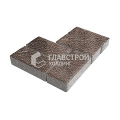 Тротуарная плитка 200х100х80, яшма с мраморной крошкой
