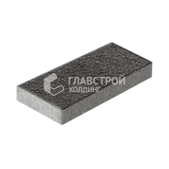 Тротуарная плитка 500х250х60, джафар черный с мраморной крошкой