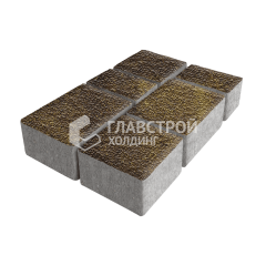 Тротуарная плитка Ностальгия, осень с мраморной крошкой, 4 см