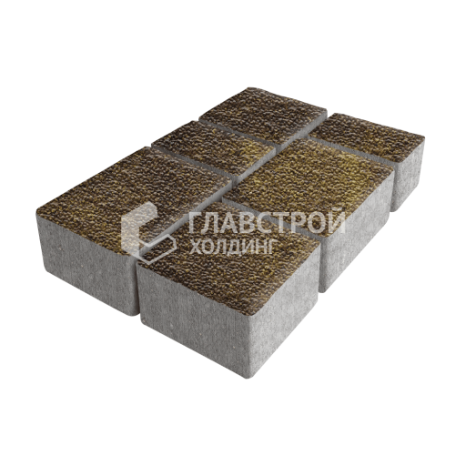 Тротуарная плитка Ностальгия, осень с мраморной крошкой, 4 см