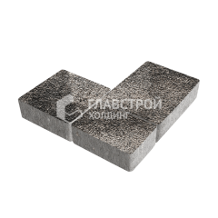 Тротуарная плитка Новый город, агат коричневый с гранитной крошкой, 8 см