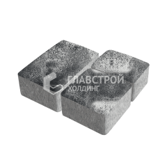 Тротуарная плитка Старый город, черно-белая, 4 см