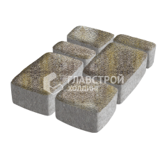 Тротуарная плитка Классика 4 камня, степь на камне, 6 см