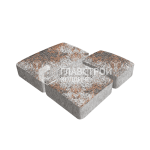 Тротуарная плитка Брук, сомон на камне, 4 см