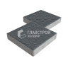 Тротуарная плитка Квадрат 300х300х60, черная