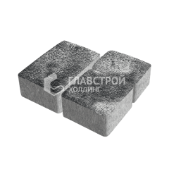 Тротуарная плитка Старый город, черно-белая с гранитной крошкой, 4 см