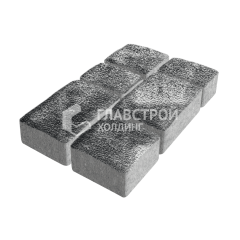 Тротуарная плитка Старый город, черно-белая с гранитной крошкой, 4 см