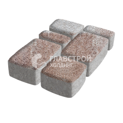 Тротуарная плитка Классика 4 камня, хаски на камне, 6 см