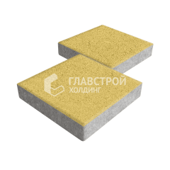 Тротуарная плитка Квадрат 300х300х60, желтая